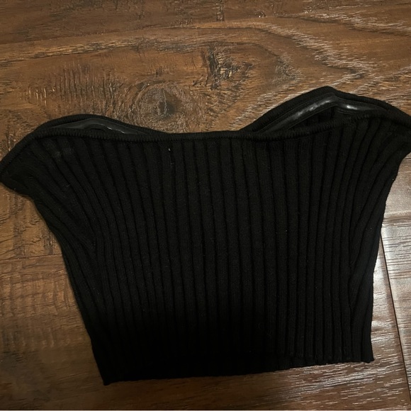 urban outfitters black sweet heart tube top - Picture 3 of 3